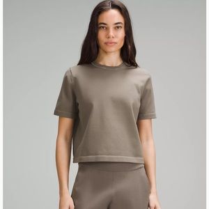 Lululemon boxy knit T shirt in Nomad M